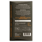 Goodnow Farms Putnam Rye Whiskey 77% dark chocolate bar back wrapper
