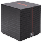 Guido Gobino assorted chocolate cube XL gift box, black textured with red accent