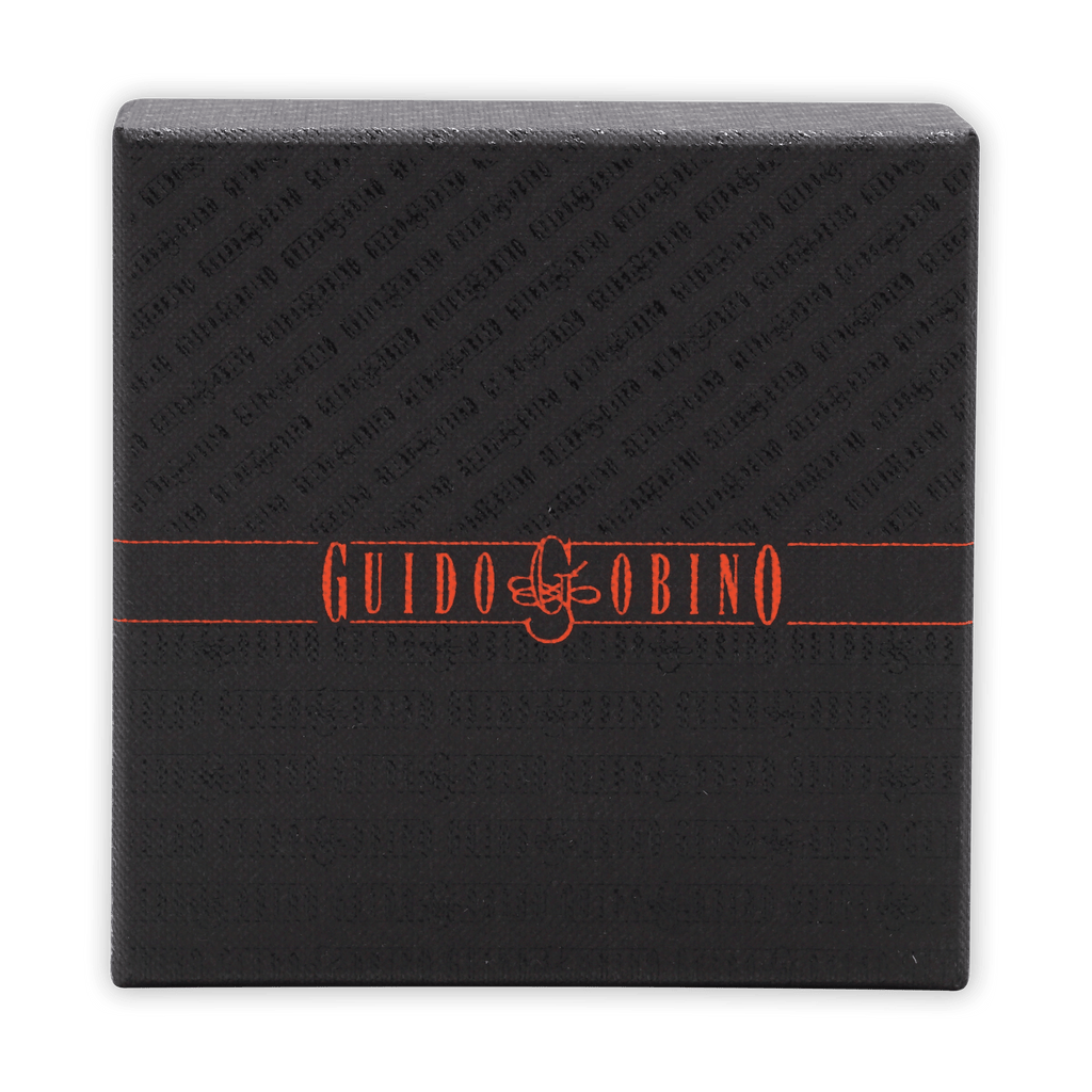 Guido Gobino assorted chocolate cube XL gift box 140 pcs black with orange logo