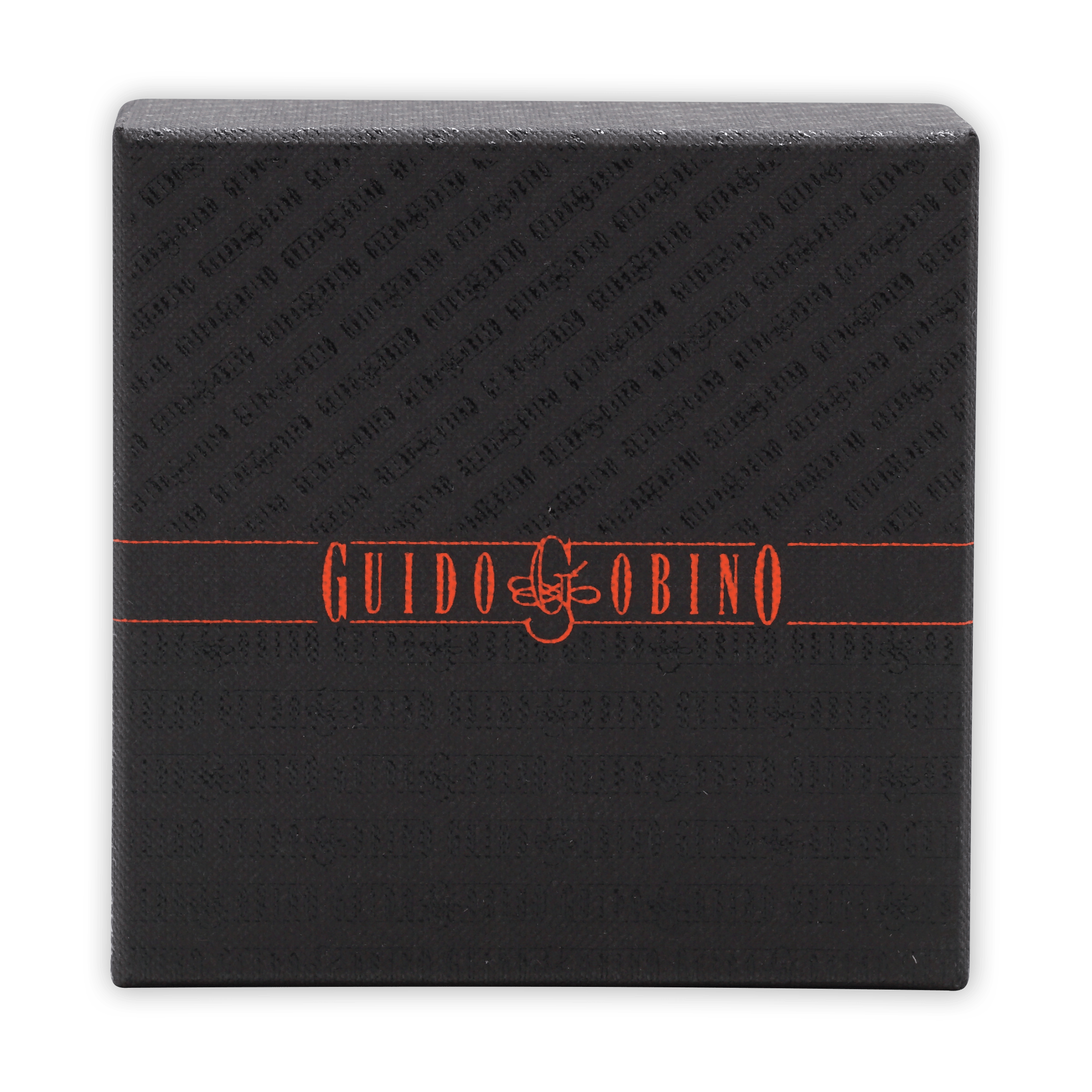 Guido Gobino assorted chocolate cube XL gift box 140 pcs black with orange logo