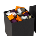 Guido Gobino XL assorted chocolate cube gift box with 140 pcs in vibrant foils