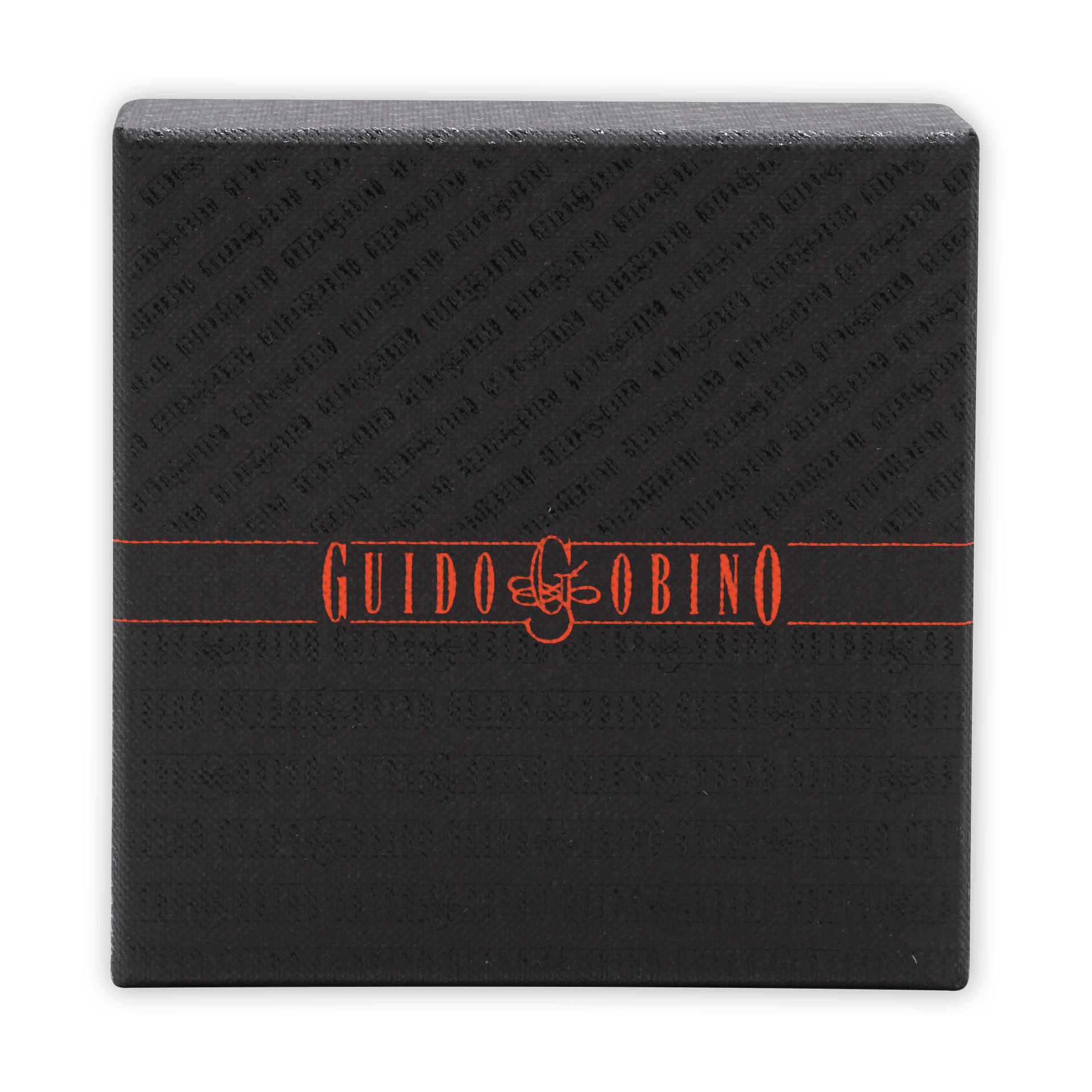 Guido Gobino assorted chocolate cube XL gift box 140 pcs black with orange logo