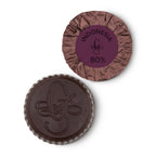 Guido Gobino 80% dark chocolate disk with ridged edge, Indonesia 25 pcs