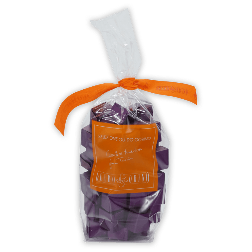 Guido Gobino bulk cremino 50 pcs in clear bag with orange ribbon