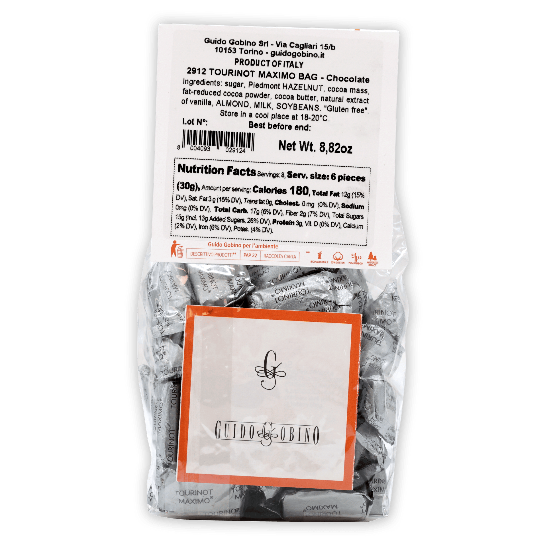 Guido Gobino Tourinot Maximo bag of foil-wrapped chocolate candies