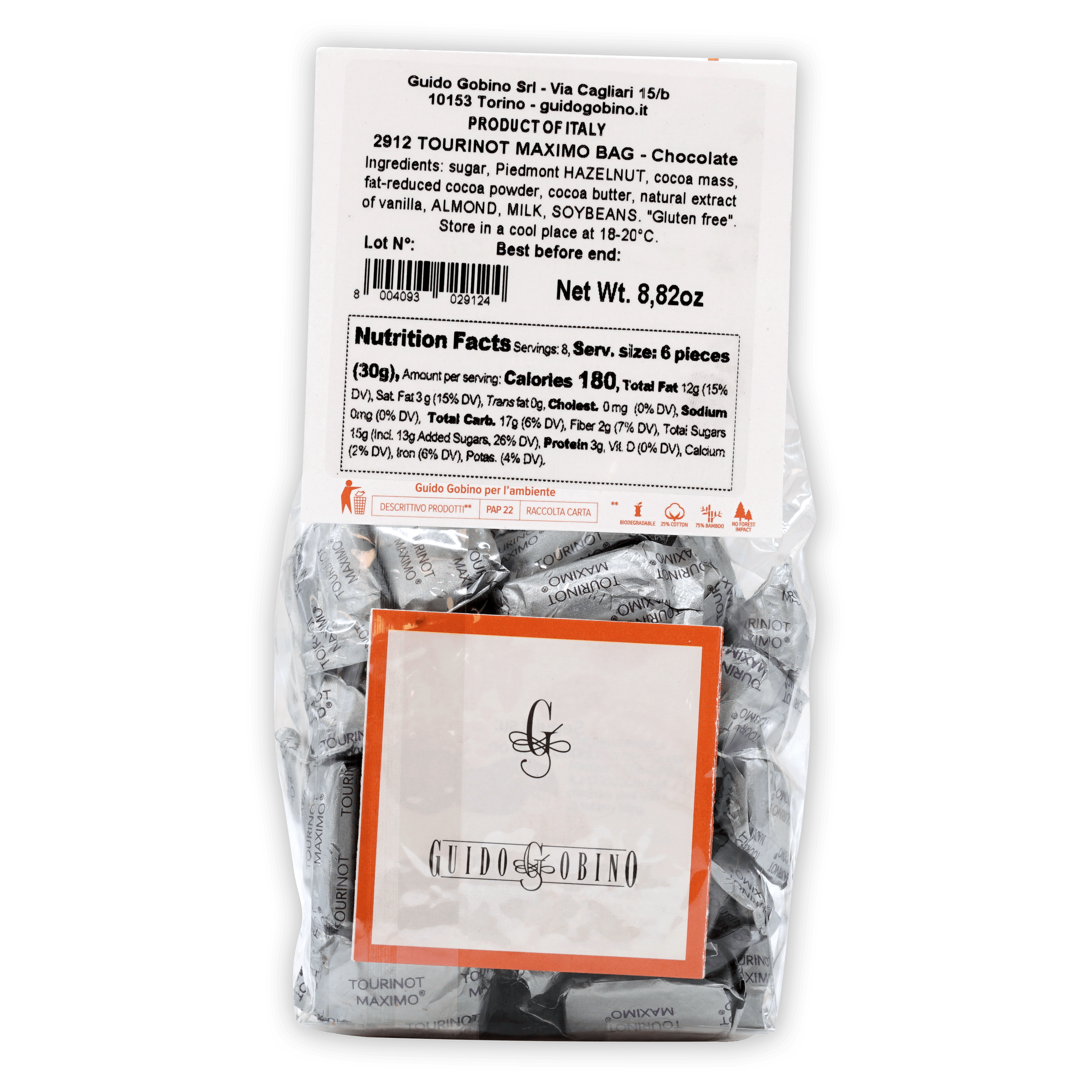 Guido Gobino Tourinot Maximo bag of foil-wrapped chocolate candies