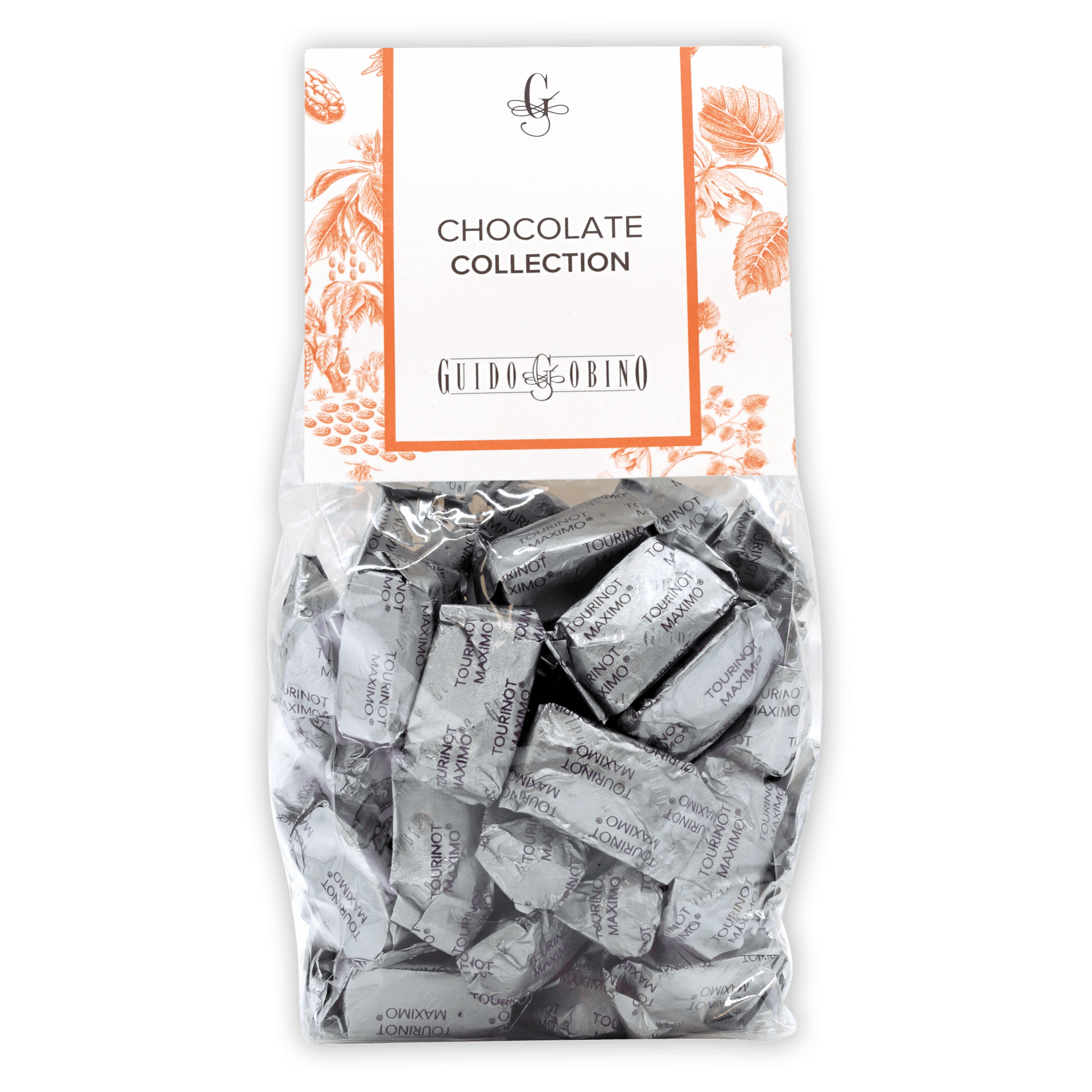 Guido Gobino Tourinot Maximo bag of silver foil chocolates