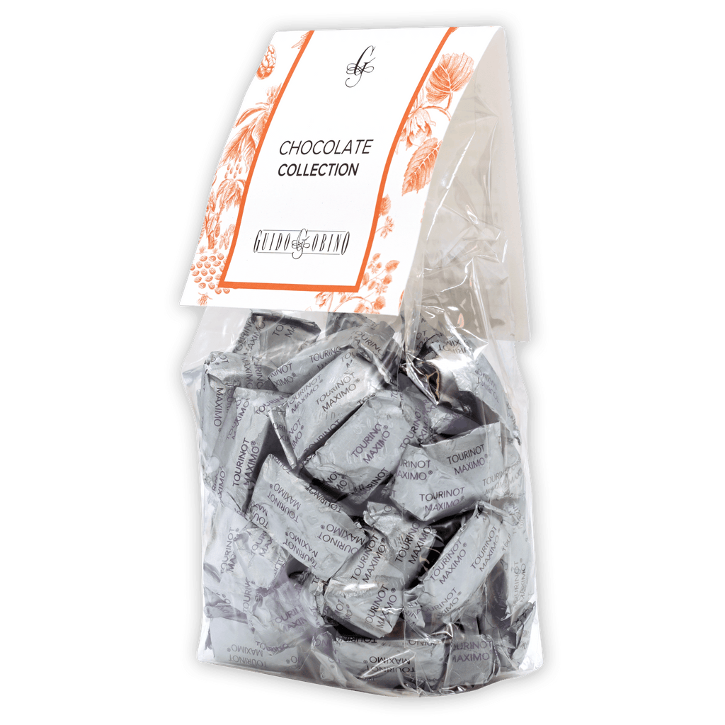 Guido Gobino Tourinot Maximo bag of silver foil candies