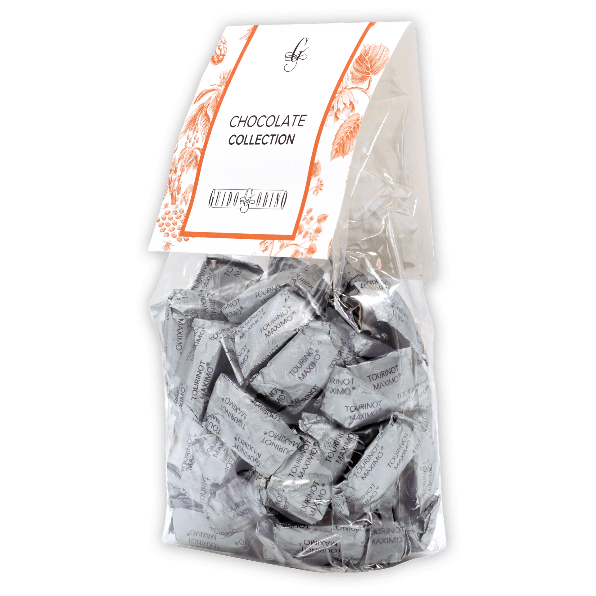 Guido Gobino Tourinot Maximo bag of silver foil candies