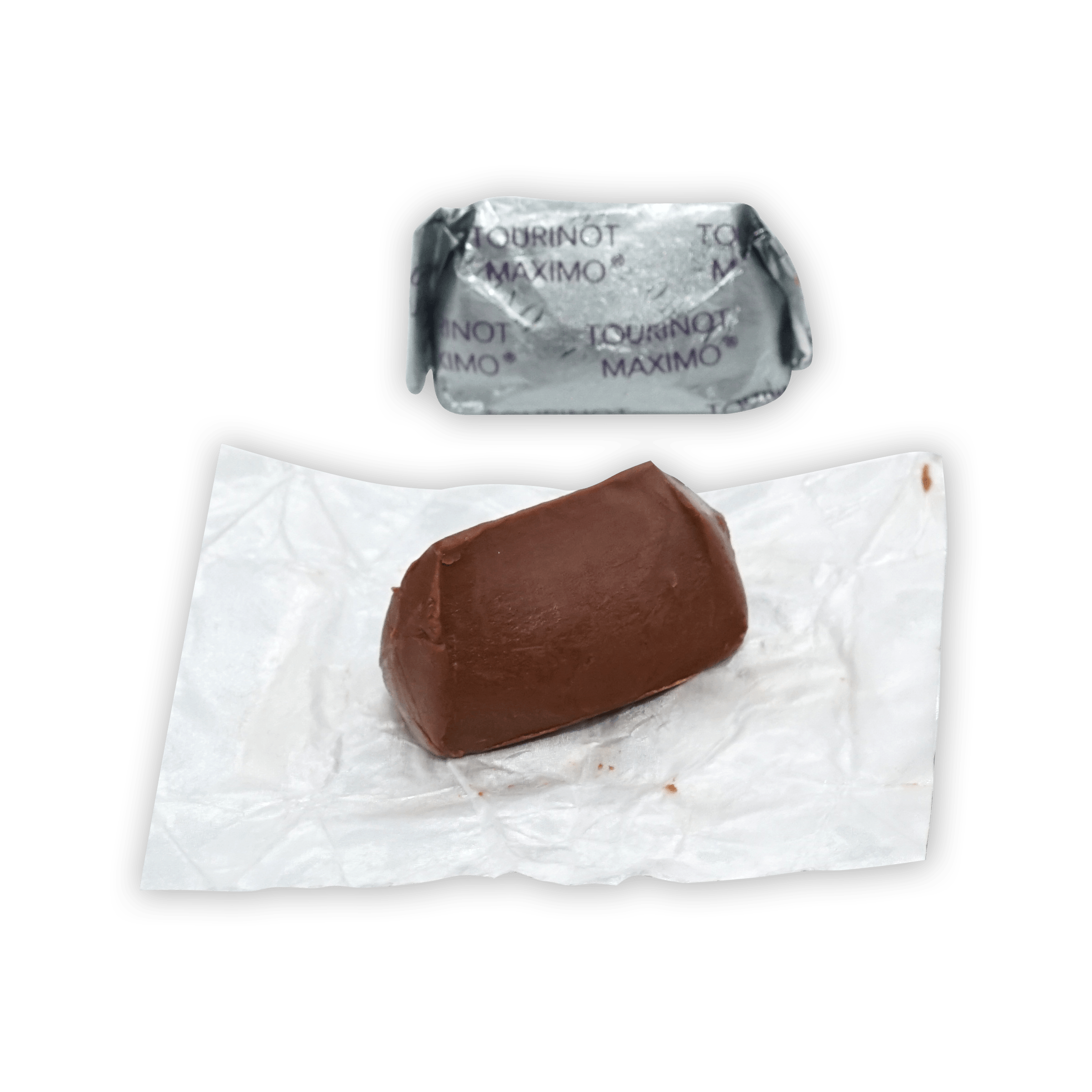 Guido Gobino Tourinot Maximo bag of rich dark chocolate candies in silver foil