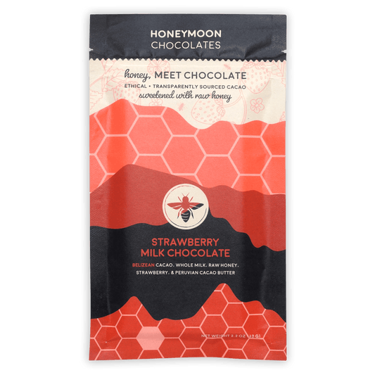 Honeymoon Milk & Strawberry Raw Honey 67%