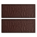 Labooko Peru 100% dark chocolate bars with embossed dress texture