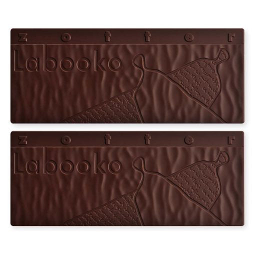 Labooko Dark Colombia 80% chocolate bar with wine glass design