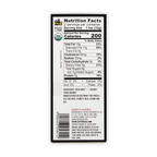 Black and white nutrition label for Zotter Labooko Maya Cacao 100% fair trade organic chocolate bar