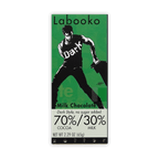Labooko Milk Dark Style 70% chocolate bar with green wrapper