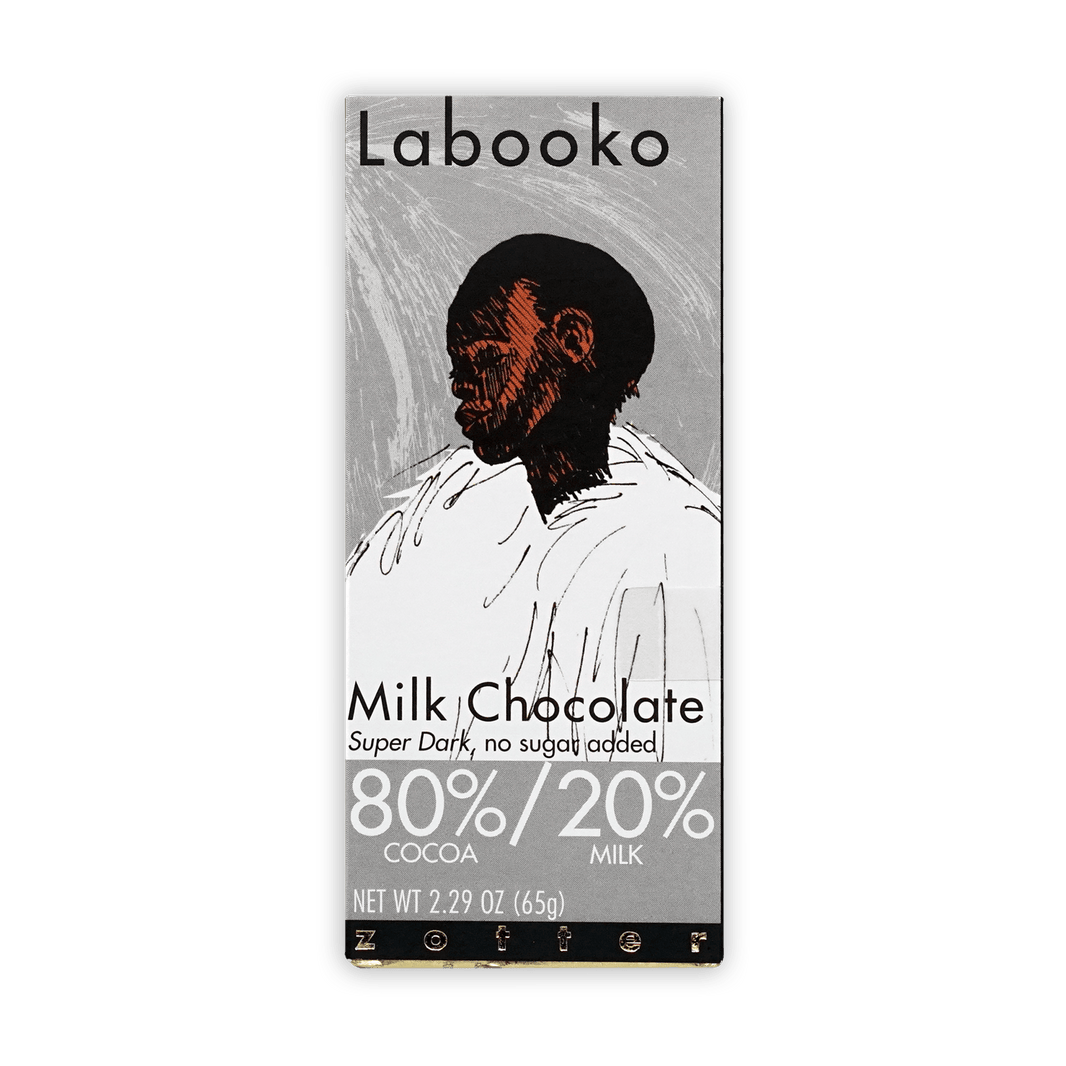 Labooko Milk Chocolate Super Dark 80% (Sugar Free)