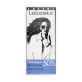 Zotter Labooko Nicaragua 50% milk chocolate bar in white blue wrapper