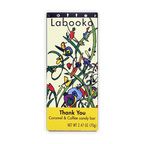 Labooko Thank You caramel coffee chocolate bar colorful wrapper