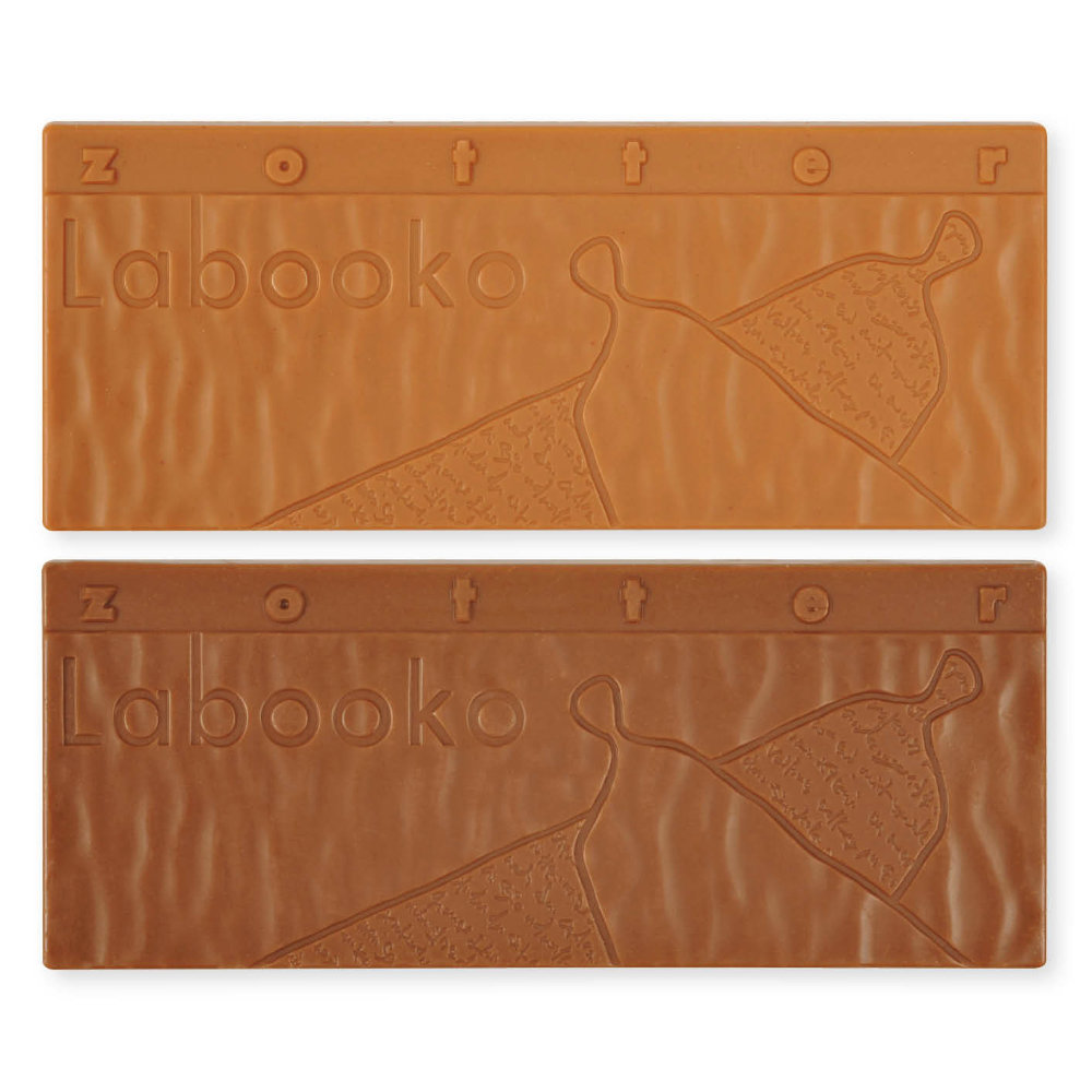 Labooko Thank You chocolate bars with caramel and coffee flavors