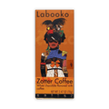 Labooko Zotter Coffee White Chocolate Bar with illustrated woman on orange packaging