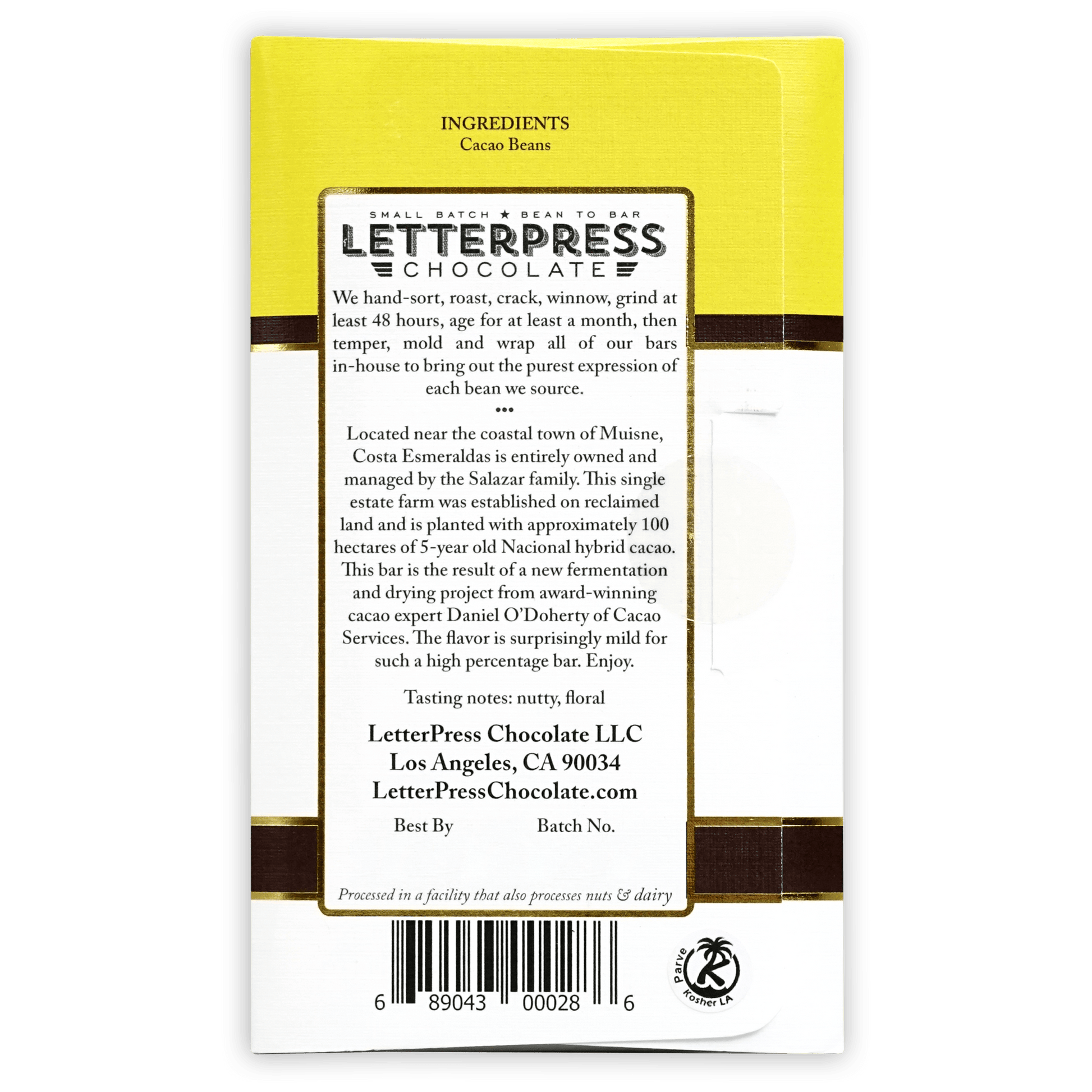 LetterPress Esmeraldas, Ecuador 100%