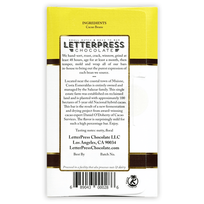 LetterPress Esmeraldas, Ecuador 100%