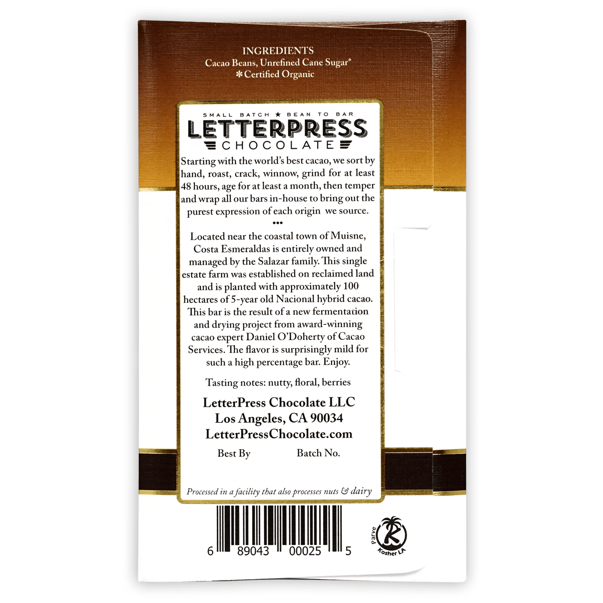 LetterPress Esmeraldas, Ecuador 85%