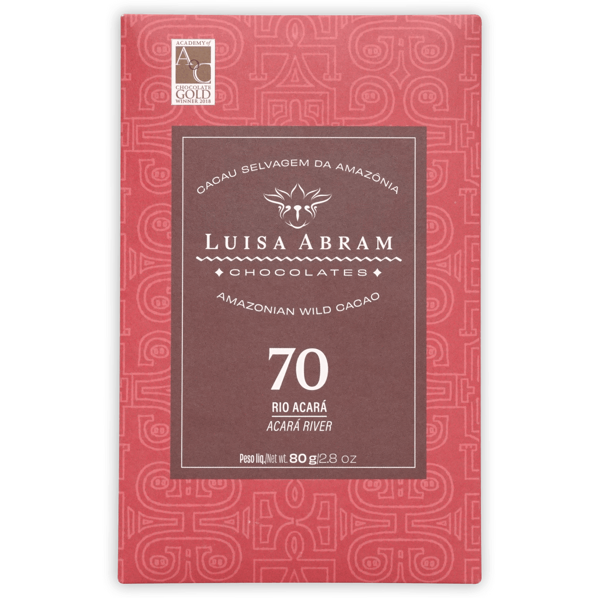 Luisa Abram Rio Acará Wild Cocoa 70% Chocolate Bar