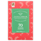 Luisa Abram Rio Tocantins Wild Cocoa 70% bar with red fish pattern