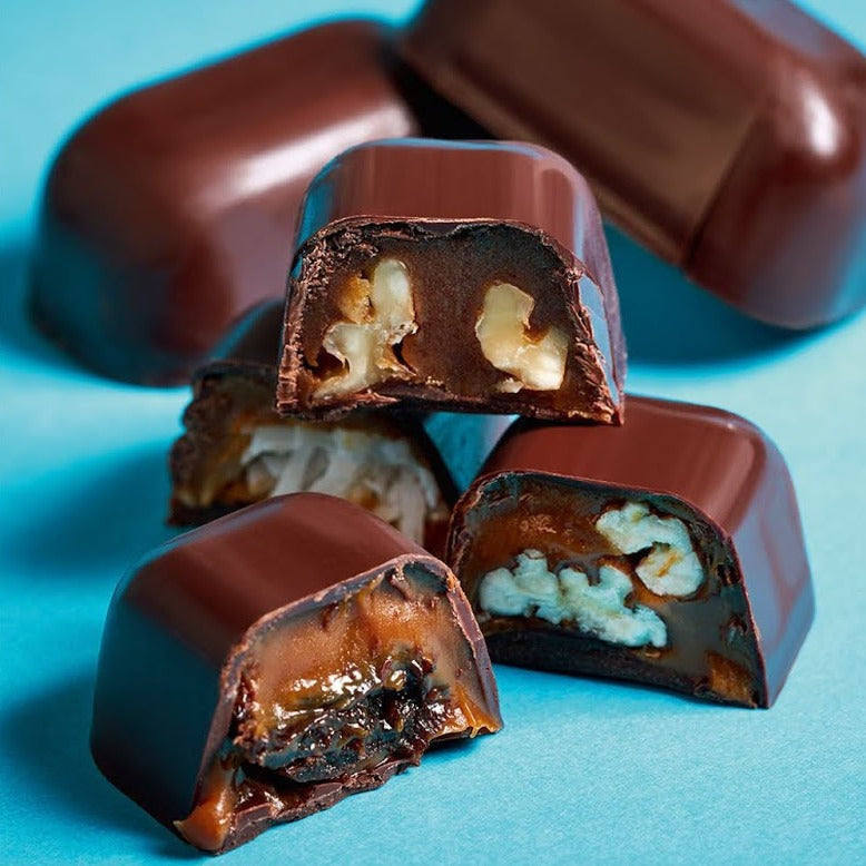 Marana Chocotejas Peruvian bon bons: rich dark chocolate truffles with caramel walnuts