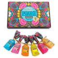Marana Chocotejas small gift box with 6 vibrant floral Peruvian bon bons