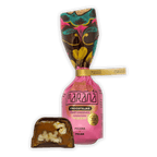 Vibrant pink Marana 70% cacao chocolate bar in Chocotejas gift box