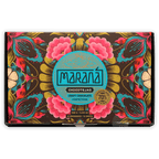 Marana Chocotejas small gift box of 6 Peruvian bon bons with floral pattern