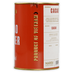 Marou Cacao Powder Tin 100% red cylindrical tin from Vietnam