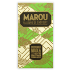 Marou Coconut Milk Ben Tre 55% green gold chocolate bar
