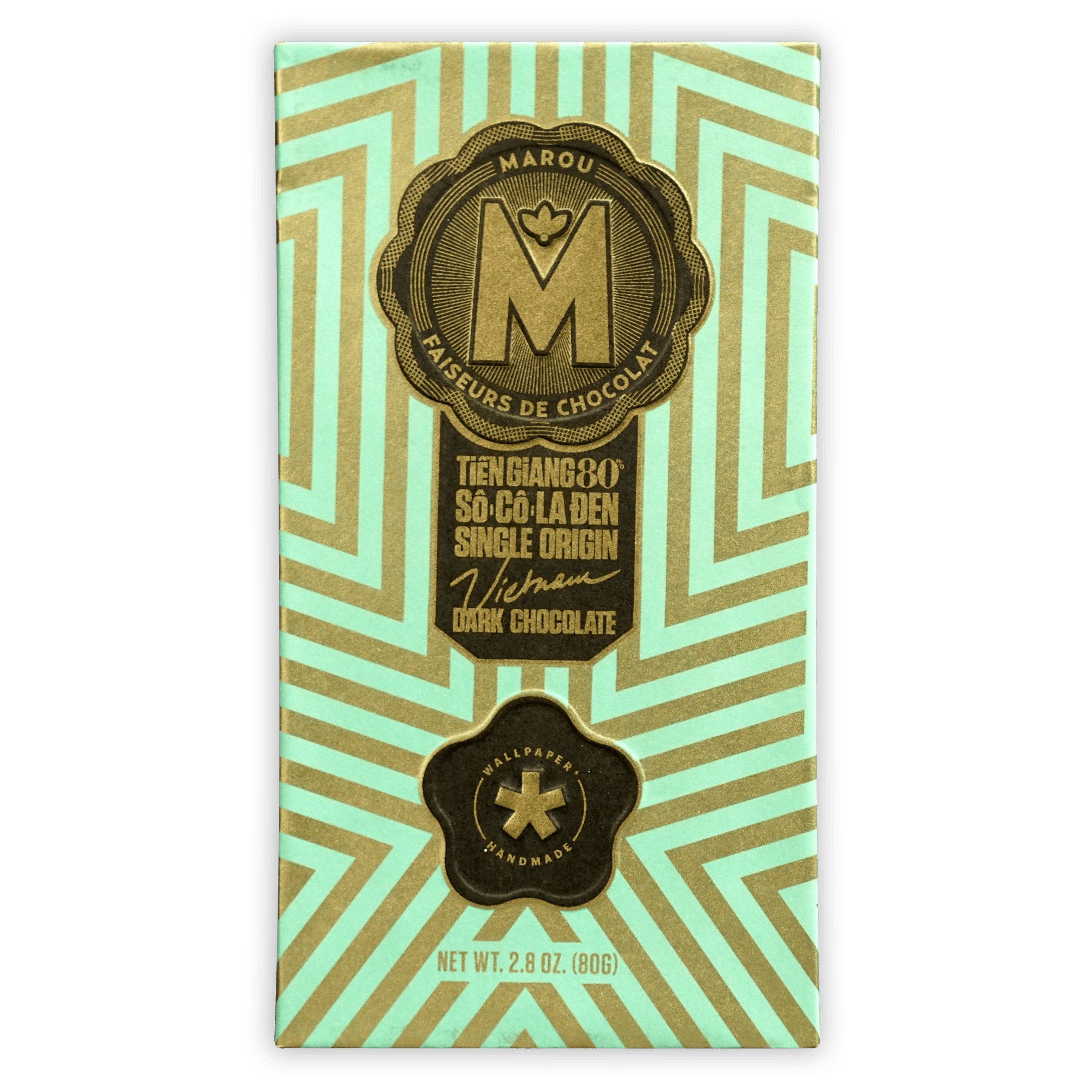 Marou Tien Giang 80% limited edition mint green gold wrapper