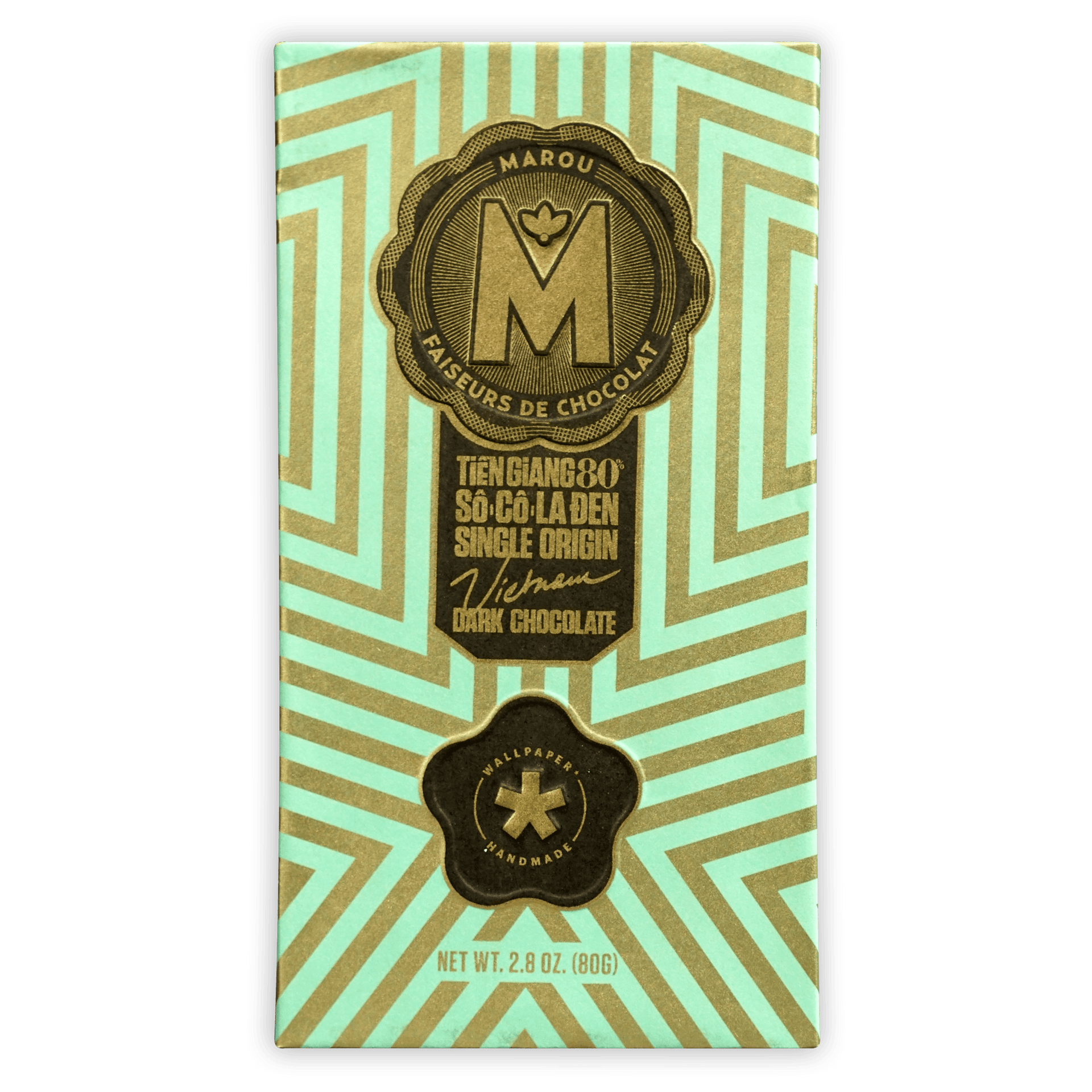 Marou Tien Giang 80% limited edition mint green gold wrapper