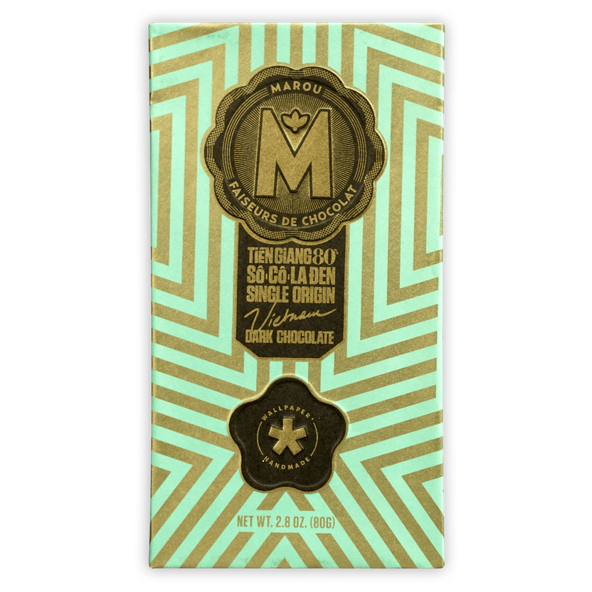 Marou Tien Giang 80% limited edition mint green gold wrapper