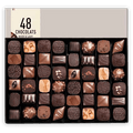 Michel Cluizel 48-piece mixed dark milk chocolate truffles in black box