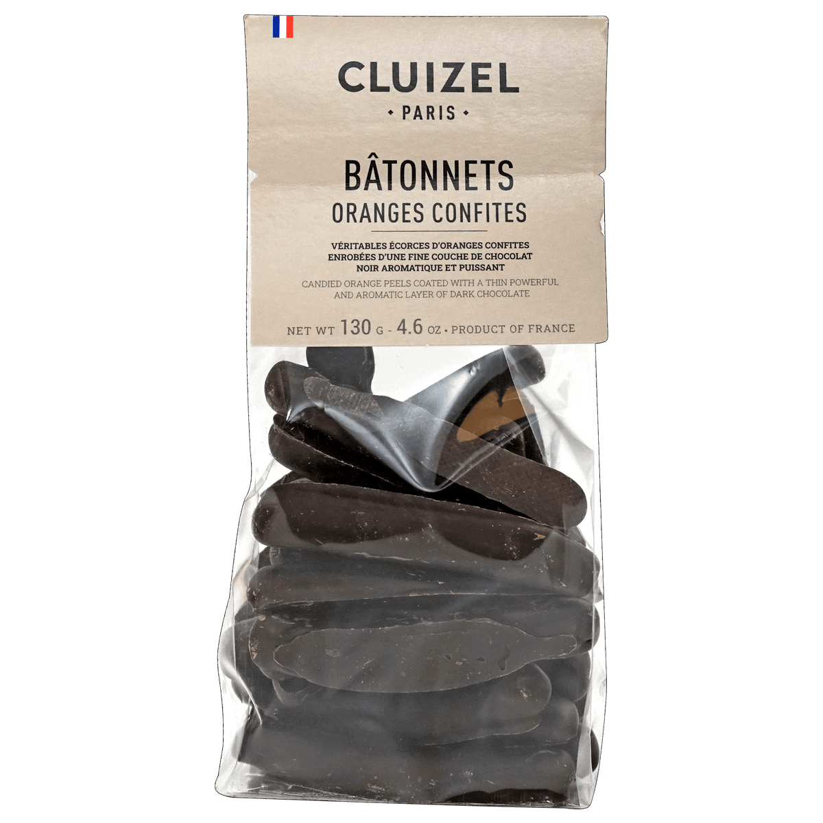 Michel Cluizel Dark Chocolate Candied Orange Strips
