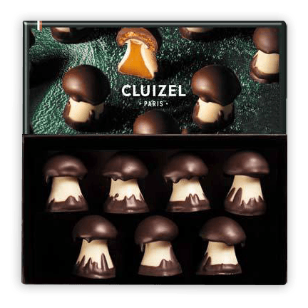 Michel Cluizel Chocolate Mushroom Truffles w/ Caramel (Best By: 11/13/23)