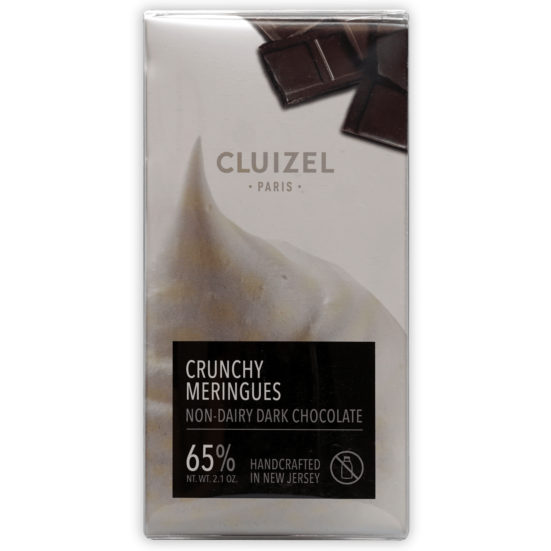 Michel Cluizel Crunchy Meringues 65% dark chocolate bar