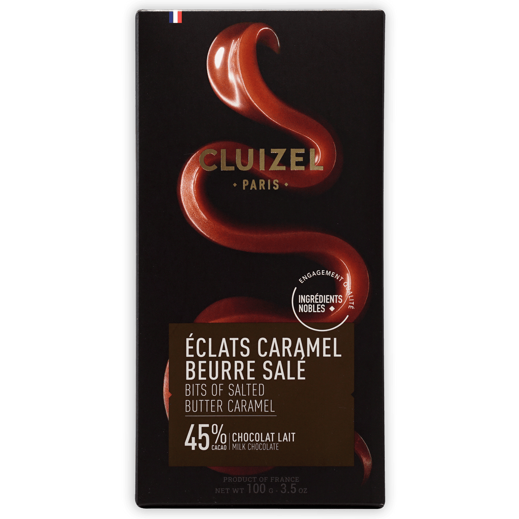 Michel Cluizel Paris salted butter caramel 45% milk chocolate bar