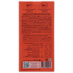 Michel Cluizel Mokaya Noir 75% orange chocolate bar wrapper back with multilingual text