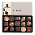 Michel Cluizel 15-piece chocolate bon bons gift box with assorted dark and milk chocolates