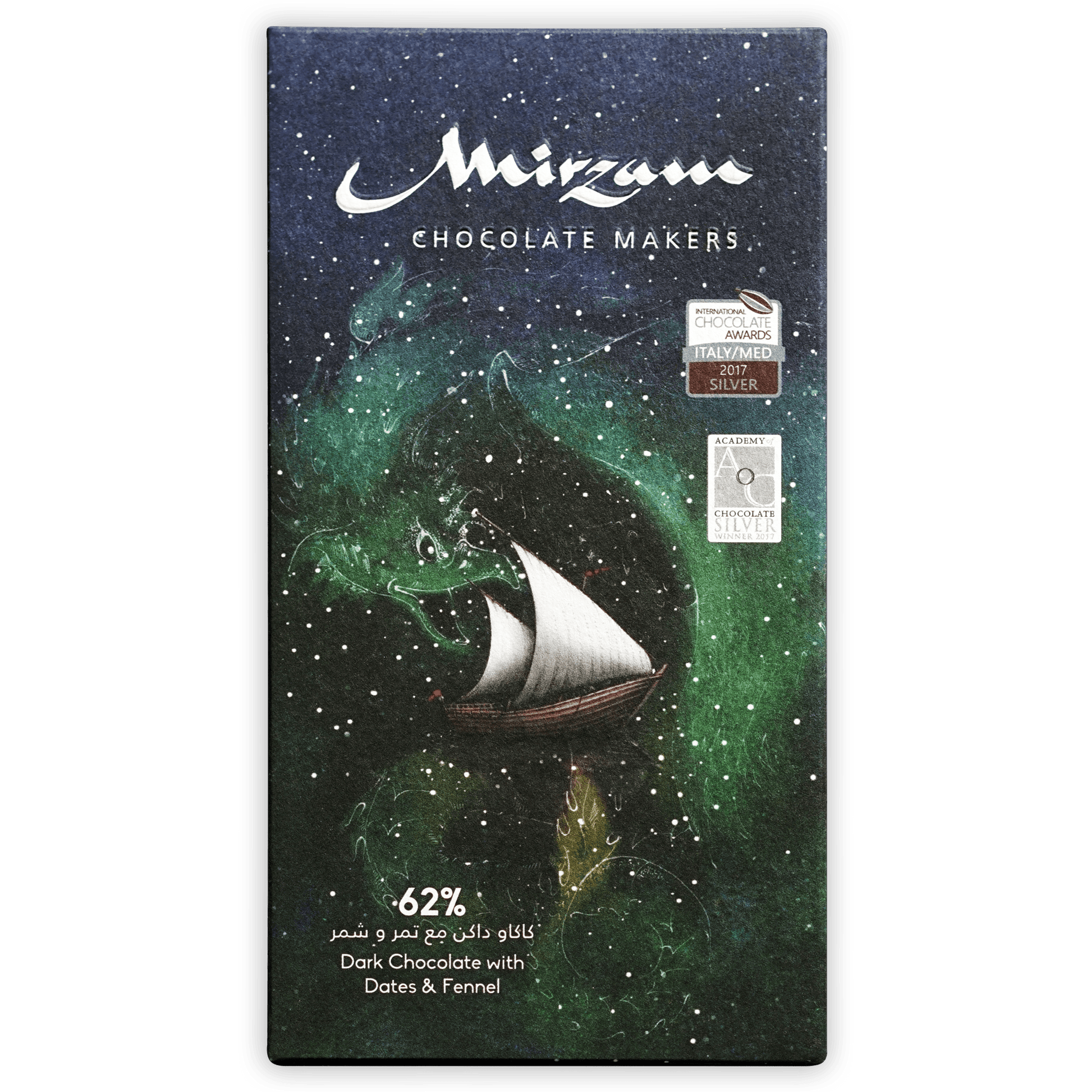 Mirzam Dark Chocolate Dates & Fennel 62%
