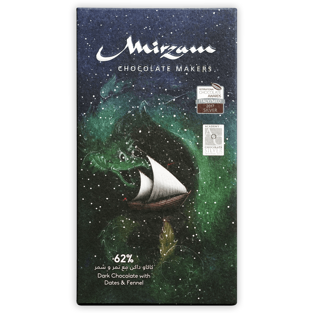 Mirzam Dark Chocolate Dates & Fennel 62%