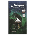 Mirzam Dark Chocolate Dates & Fennel 62% bar with cosmic ship design