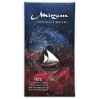Mirzam 62% dark chocolate bar with figs, star anise, cinnamon, sailboat design