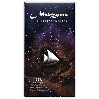 Mirzam Dark Chocolate w/ Orange & Cinnamon 62% – Bar & Cocoa Mirzam Dark Chocolate w/ Orange & Cinnamon 62% – Bar & Cocoa